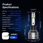 AllExtreme 60 Watt H3 Car LED Headlight 13,000LM Super Bright Beam 6500K N61 Led Chips Conversion Kit Car Bulb Driving Headlamp Fog Light for SUVs Trucks Sedans