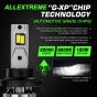 AllExtreme 120 Watt H13 Car LED Headlight 22,000LM Super Bright Beam 6500K N37 Led Chips Conversion Kit Car Bulb Driving Headlamp Fog Light for SUVs Trucks Sedans