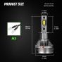 AllExtreme 120 Watt H3 Car LED Headlight 22,000LM Super Bright Beam 6500K N37 Led Chips Conversion Kit Car Bulb Driving Headlamp Fog Light for SUVs Trucks Sedans