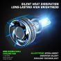 AllExtreme 120 Watt H3 Car LED Headlight 22,000LM Super Bright Beam 6500K N37 Led Chips Conversion Kit Car Bulb Driving Headlamp Fog Light for SUVs Trucks Sedans
