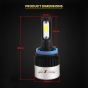 AllExtreme 72 Watt H11 Car LED Headlight 9000LM Super Bright Beam 6500K S2 Led Chips Conversion Kit Car Bulb Driving Headlamp Fog Light for SUVs Trucks Sedans