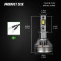 AllExtreme 120 Watt H1 Car LED Headlight 22000LM Super Bright Beam 6500K N37 Led Chips Conversion Kit Car Bulb Driving Headlamp Fog Light for SUVs Trucks Sedans