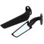 AllExtreme EXNPE09 Imported Original Wind Wing Rearview Stealt Fully-Faired Bikes R15 V4M, R15 V4, R15 V3 | Ninja 250 Adjustable (Black, Pack of 2, With Led Light)