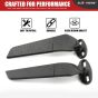 AllExtreme EXNPE09 Imported Original Wind Wing Rearview Stealt Fully-Faired Bikes R15 V4M, R15 V4, R15 V3 | Ninja 250 Adjustable (Black, Pack of 2, With Led Light)