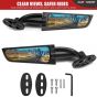 AllExtreme EXNPE09 Imported Original Wind Wing Rearview Stealt Fully-Faired Bikes R15 V4M, R15 V4, R15 V3 | Ninja 250 Adjustable (Black, Pack of 2, With Led Light)