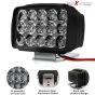 Allextreme EXNPE41 15 LED Fog Light 12V DC Headlamp Bar Wate Resistant for Off-Roading Scooty Motorcycle Car (Pack of 2 with On/Off Switch)
