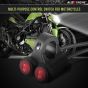 AllExtreme EXNPE30 Motorcycle Handlebar Dual Button 7/8 inch Switch Control for Headlight Fog Light Horn All Bike Models Motorcycle