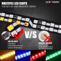 Allextreme EXNPE20 License Plate with Light Brake Stop Turn Signal Setup with 7 Multicolor Strips for Bikes & Motorcycles (Combo Pack Of 1 + 1 Helmet Light)