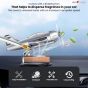 AllExtreme EXNPE32 Imported Trending New Aeroplane Glider DC Power Car Interior Decoration 360 Degree Rotating Fan Air Freshener Perfume Oil With Organic Fragrance (Pack