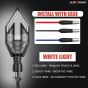 Allextreme LED Dual Color Arrow Shape Turning Indicator Light Universal for All Motorcycle, Bikes, Scooty (Blue & Amber, 6000K, Pack of 2)