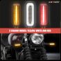 AllExtreme EXNPE11 Original Imported Flexible Running Style & BLUE LED Indicators Universal For All Bike Models Mot Lights (Pack of 2)