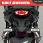 AllExtreme EXNPE11 Original Imported Flexible Running Style & BLUE LED Indicators Universal For All Bike Models Mot Lights (Pack of 2)