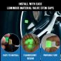 AllExtreme Fluorescent Tyre Valve Caps Illuminated Tire Cap Night Glow Luminous Wheel Covers Ideal for Cars and Bikes (Pack of 2, Green)