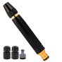Allextreme Car Washer Spray Nozzle Set With 3 Adapters Heavy Duty Metal Adjustable Water Spraying Modes High Pressure Washer Washin Spray Gun for Cleaning Bikes & Cars (Black)