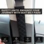 AllExtreme EX-CSB01 Car Seat Belt Cover Comfortable Auto Seat Belt Shoulder Strap Protector for Adults & Children Universal Soft Fit Safety Pad Compatible with Most Vehicles (2 pcs,Black)