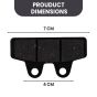 Allextreme Euro Front Brake Disc Pads Set for EV Scooty Vehicle Replacement Part Low Noise Efficient Braking Compatible with Various Scooter Models (2 Pcs)