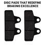 Allextreme Euro Front Brake Disc Pads Set for EV Scooty Vehicle Replacement Part Low Noise Efficient Braking Compatible with Various Scooter Models (2 Pcs)
