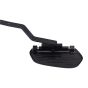 Allextreme EURO Motorcycle Footrest Short Angled Adjustable Heavy Duty Steel Foot Pegs with Additional Fittings Compatible with Ola Bikes & Scooters - Black