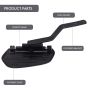 Allextreme EURO Motorcycle Footrest Short Angled Adjustable Heavy Duty Steel Foot Pegs with Additional Fittings Compatible with Ola Bikes & Scooters - Black