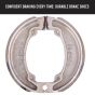 Allextreme Euro Brake Shoe Bike Accessory Reliable Stopping Power Smooth Operation Enhanced Safety Durable Materials Compatible with Drum Brake Systems Improved Safety For Automobiles (Big)