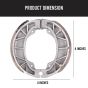 Allextreme Euro Brake Shoe Bike Accessory Reliable Stopping Power Smooth Operation Enhanced Safety Durable Materials Compatible with Drum Brake Systems Improved Safety for Automobiles