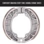 Allextreme Euro Brake Shoe Bike Accessory Reliable Stopping Power Smooth Operation Enhanced Safety Durable Materials Compatible with Drum Brake Systems Improved Safety for Automobiles