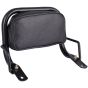 Allextreme EURO Detachable Passenger Backrest Rear Pad Adjustable Sissy Bar Cushion Corrosion Resistant Cushion Pad Seat Compatible with Ola - Black