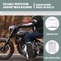 AllExtreme Euro J6 Radiator Grill Bike Radiator Grille Protector Motorcycle Accessory Shield Cover Heavy Duty Compatible With Jawa Perak (Silver)