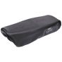 Allextreme Euro Seat Cover Comfortable Fitting PU Leather Adjustable with Black Thread Waterproof Scooty Seat Compatible with I Qube (Black)