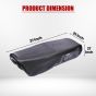 Allextreme Euro Seat Cover Comfortable Fitting PU Leather Adjustable with Black Thread Waterproof Scooty Seat Compatible with I Qube (Black)