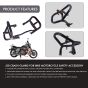 AllExtreme Euro J20 Crash Guard for Bike Motorcycle Safety Accessory Hit Slider Protector Durable Leg Guard Falling Protection Heavy Duty (2 Pcs, Black)