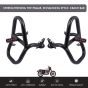 AllExtreme Euro J20 Crash Guard for Bike Motorcycle Safety Accessory Hit Slider Protector Durable Leg Guard Falling Protection Heavy Duty (2 Pcs, Black)