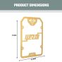 AllExtreme Euro J8 Radiator Grill Bike Radiator Grille Protector Motorcycle Accessory Shield Cover Heavy Duty Compatible With Yezdi (Golden)
