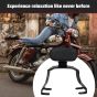 AllExtreme Euro J15 Backrest for Bike Back Comfortable Cushion Support Pillion Heavy Duty Black Bar Compatible With Jawa (Black)