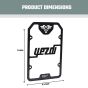 AllExtreme Euro J10 Radiator Grill Bike Radiator Grille Protector Motorcycle Accessory Shield Cover Heavy Duty Compatible With Yezdi (Black)