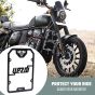 AllExtreme Euro J10 Radiator Grill Bike Radiator Grille Protector Motorcycle Accessory Shield Cover Heavy Duty Compatible With Yezdi (Black)