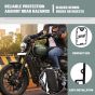 AllExtreme Euro J10 Radiator Grill Bike Radiator Grille Protector Motorcycle Accessory Shield Cover Heavy Duty Compatible With Yezdi (Black)