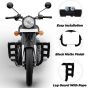 AllExtreme Stainless Steel Leg Guard with Wrapped Rope Heavy Duty Front Bike Safety Crash Bar Compatible with Reborn & Meteor - Black