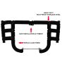 AllExtreme Stainless Steel Leg Guard with Wrapped Rope Heavy Duty Front Bike Safety Crash Bar Compatible with Reborn & Meteor - Black