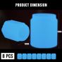 AllExtreme Fluorescent Tyre Valve Caps Illuminated Tire Cap Night Glow Luminous Wheel Covers Ideal for Cars and Bikes (Pack of 4, Blue)