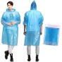 Allextreme Poncho Raincoat with Hood Barsaati Water Resistant Rain Protection Rainsuit for Men & Women Rainwear for Outdoor Activities Traveling Camping (Blue, Pack of 1)