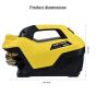 AllExtreme X-020723 High Pressure Car Washer 2100W Pump 210 Bar 10L/min Flow Rate Commercial Cleaning Machine for Cars Bikes Washing