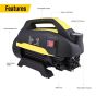 AllExtreme RT-2203 High Pressure Car Washer 2700W Pump 150 Bar 8.5L/min Flow Rate Commercial Cleaning Machine for Home Bikes Garden Washing