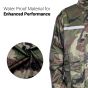 AllExtreme Two-Piece Rain Suit with Transparent Face Shield Detachable Hood Two Pockets Men Water Resistant Rain Jacket with Carry Pouch (M)