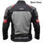 Allextreme BAZOOKA Bike Riding Jacket Back Elbows Shoulders HDEVA Protection Mesh Fabric Motorcycle Rider Gear Protector with All Season Night Visibility Sticker (Black/Red, L)
