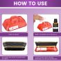 AllExtreme Treasure Car Perfume Diffuser with Essential Oil Dashboard Vent Liquid Clip Freshener Starter Kit- Violet, Pack of 1