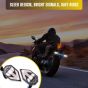 Allextreme Arrow Flush Mount LED Indicators with DRL Turn Signals Front and Rear Bright Warning Lamp Water Resistant for Electric Bike & Motorbike