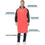 Allextreme EVA Poncho Raincoat Transparent Hooded Water Resistant Rain Jacket with Sleeves for Women Men Camping Rainy Season Travel