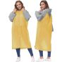 Allextreme EVA Poncho Raincoat Transparent Hooded Water Resistant Rain Jacket with Sleeves for Women Men Camping Rainy Season Travel (MK013-03)