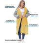 Allextreme EVA Poncho Raincoat Transparent Hooded Water Resistant Rain Jacket with Sleeves for Women Men Camping Rainy Season Travel (MK013-03)